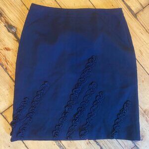Christian Lacroix Women's Navy and Blue Skirt